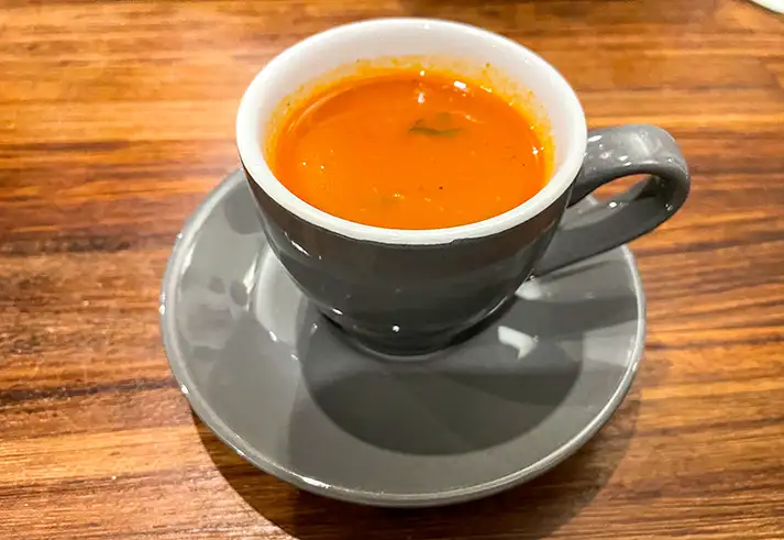 the holy pundit - tomato jaggery soup