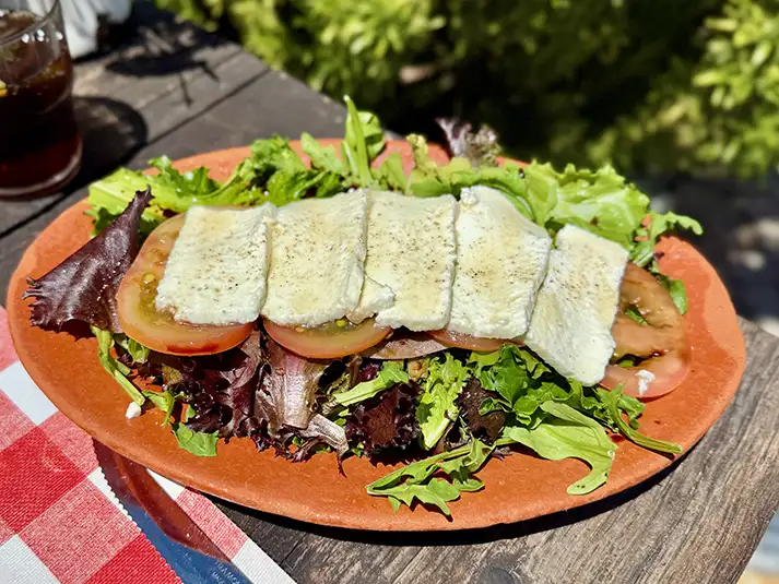 cheese salad at old tavern faro